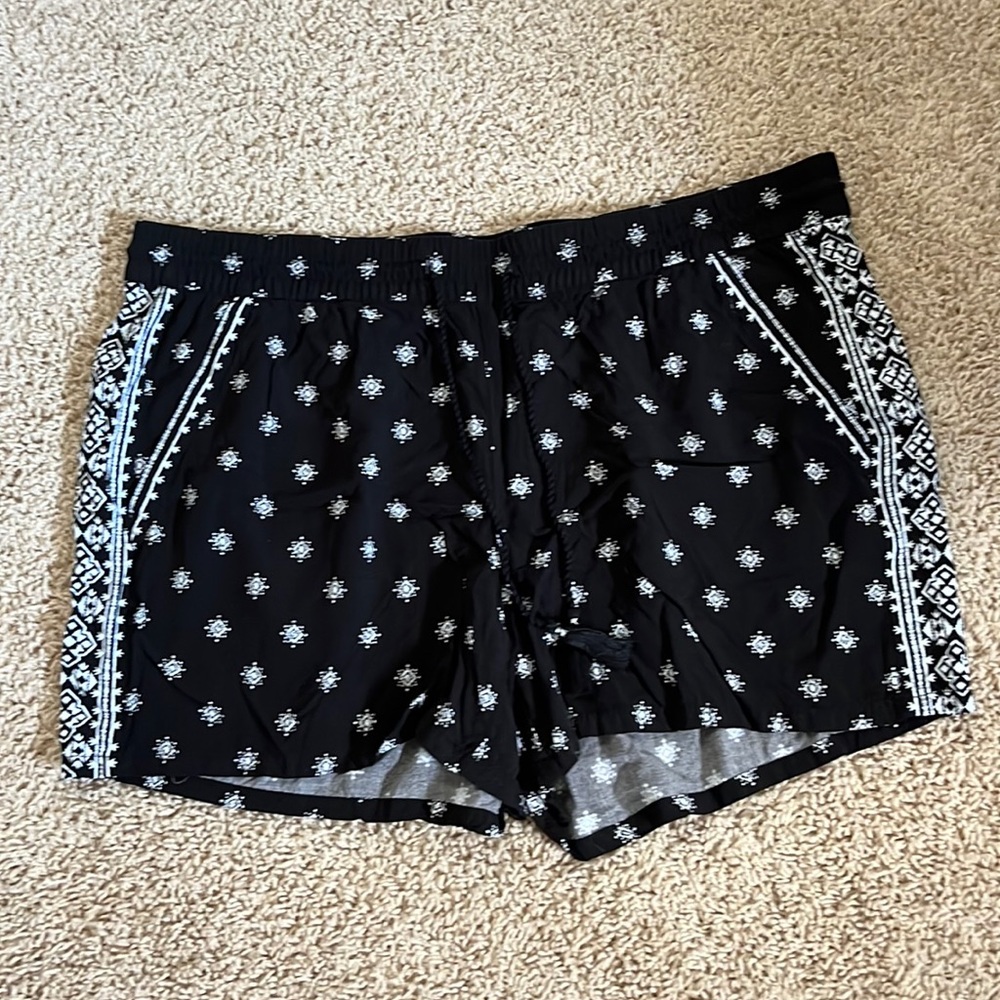 Black and White Shorts